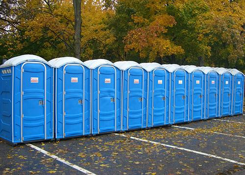 San Porta Potty team preparing portable restroom units for delivery in San Diego, CA
