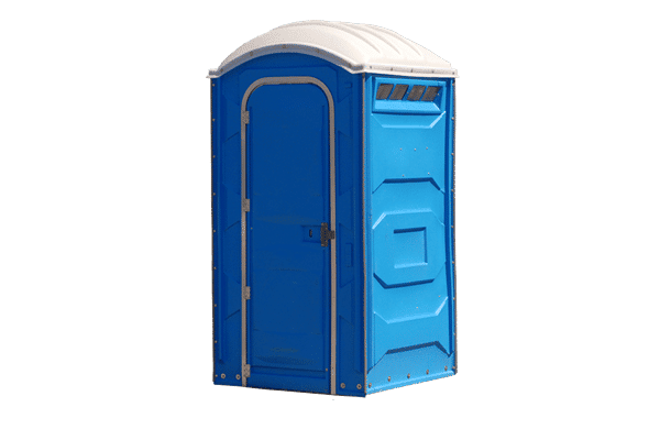 Standard blue porta potty rental unit delivered in San Diego, CA