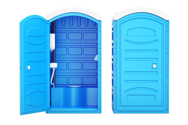 Close-up of a portable toilet explaining what a porta potty is for San Diego customers